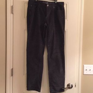 Corduroy grey pants boyfriend relaxed
